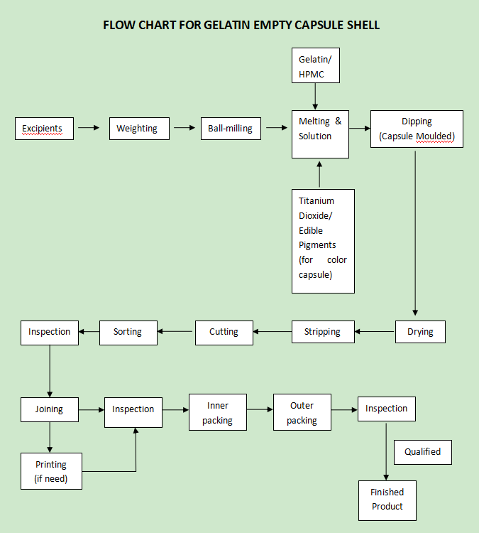 Empty capsule Flow chart